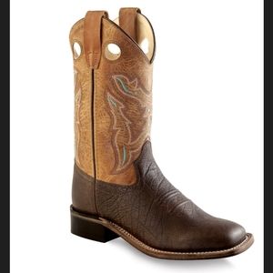 Unisex Old West Leather Western Boots size 6.5